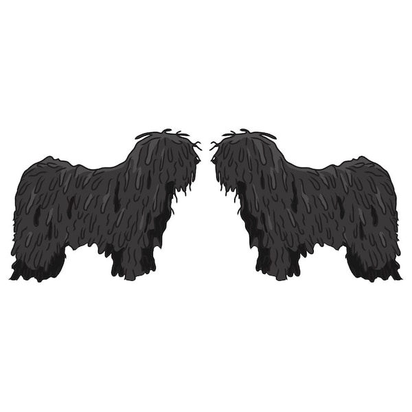 Pulik Dog Decal, Dog Lover Decor Vinyl Sticker